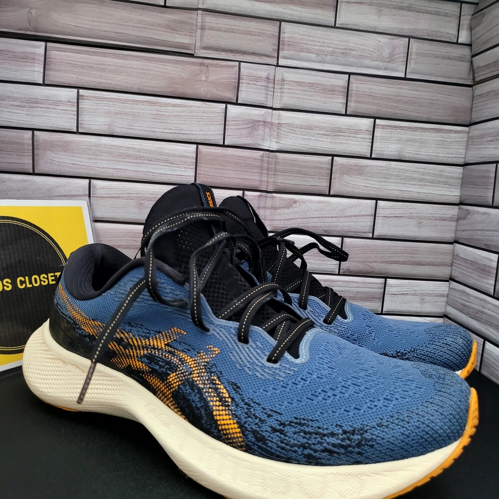 ASICS Men's Gel-Nimbus LITE 3 Running Shoes, Azure/Amber 11.5 US